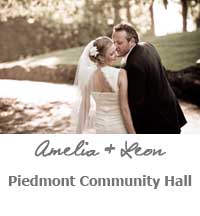 Amelia and Leon Wedding Piedmont Community Hall